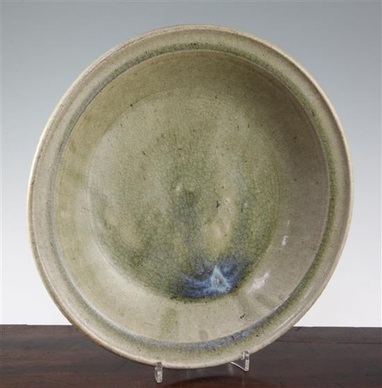 A Jun type dish, 13th - 15th century, 33.5cm